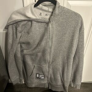 Xersion Men's Heather Gray Zip-Up Sweater